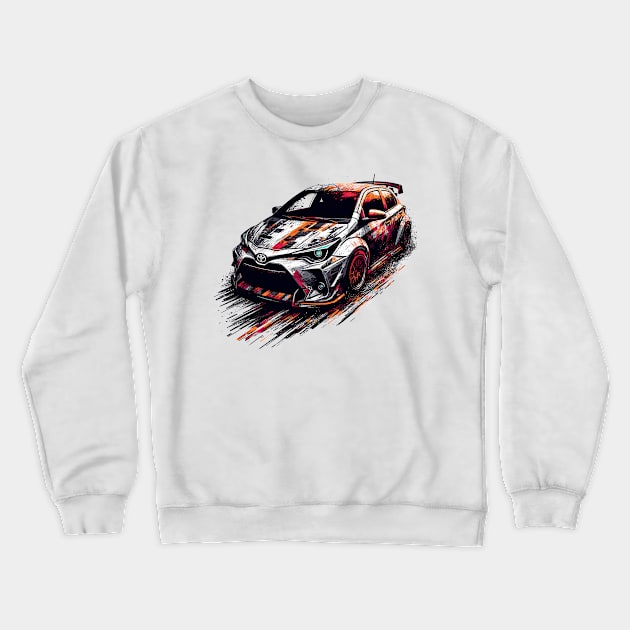 Toyota Yaris Crewneck Sweatshirt by Vehicles-Art